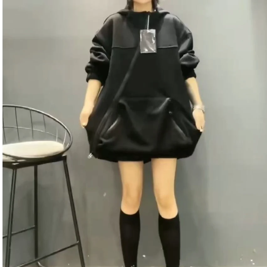 g301 外套时尚休闲百搭连帽宽松秋冬韩版ins网红外套女