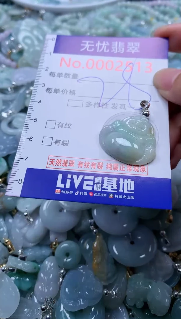 翡翠未镶嵌吊坠(不含链)2513