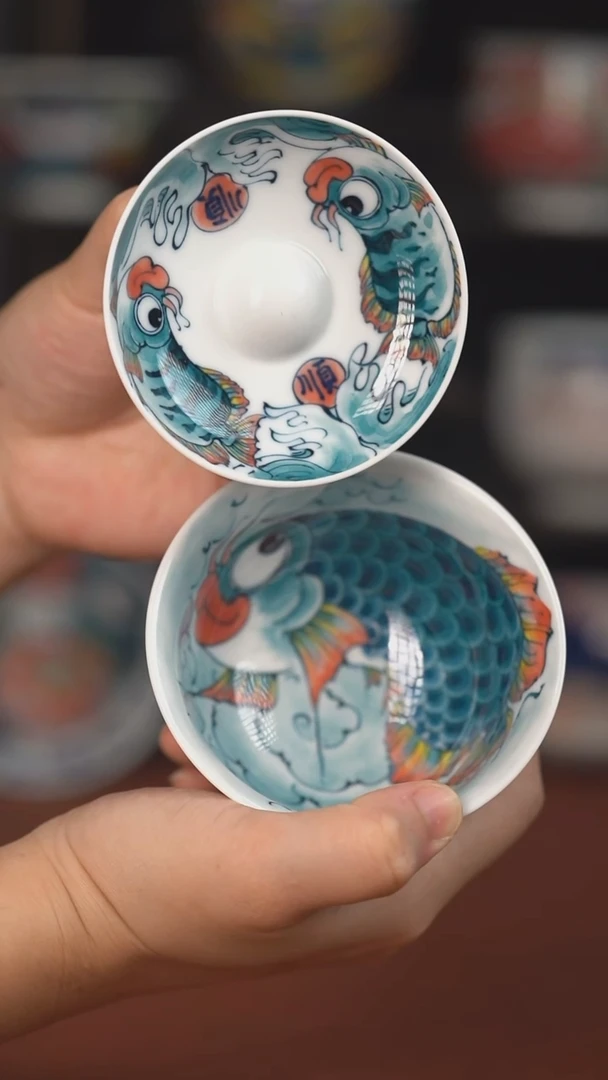 老师作品二才盖碗（福利价格 ）