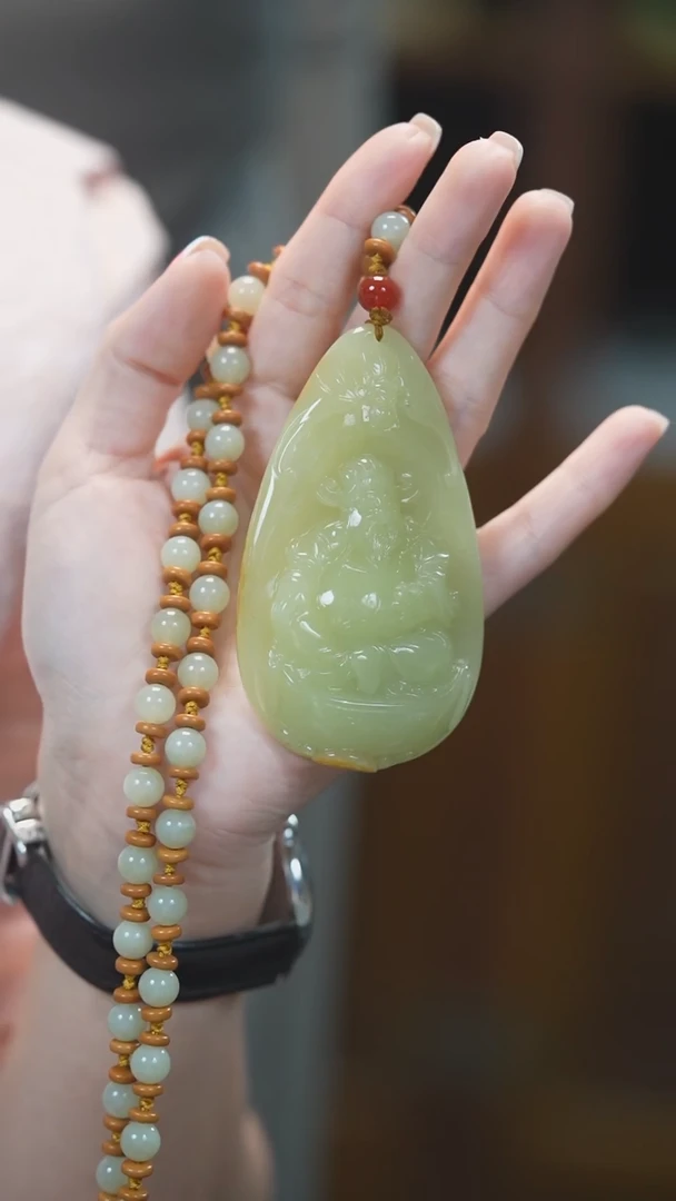 颈饰未镶嵌和田玉财神爷
