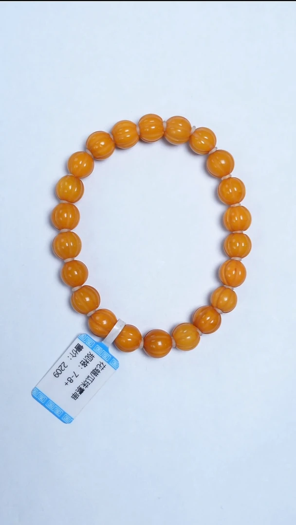 手链蜜蜡未镶嵌蜜蜡瓜珠手串7-8mm