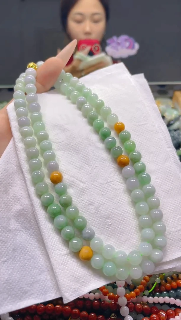 颈饰未镶嵌翡翠7MM