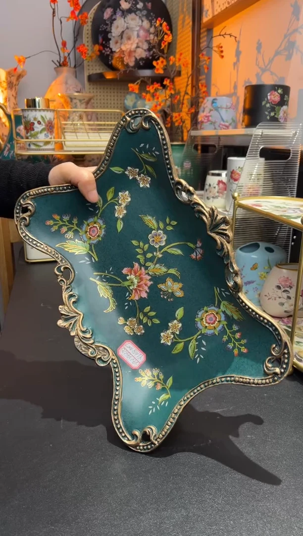 外贸陶瓷家居百货-树脂果盘