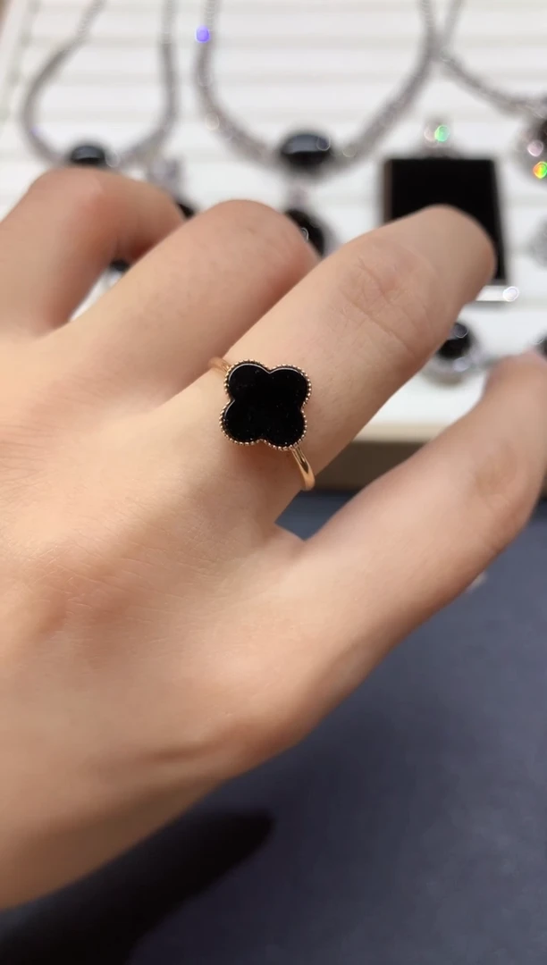 18K金镶嵌戒指翡翠戒指|980多样性发其一