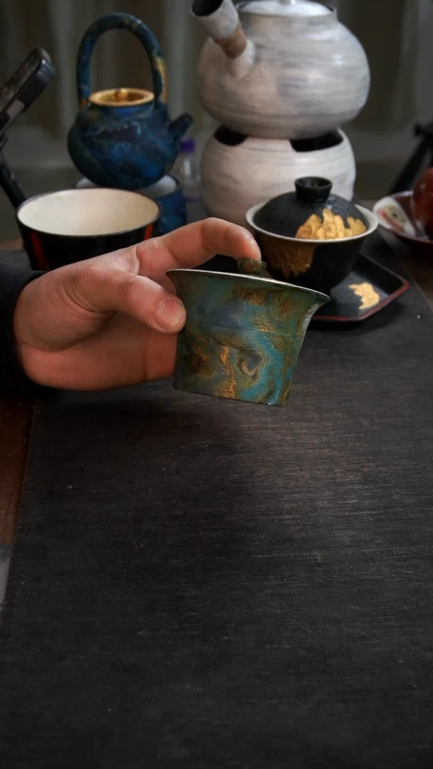 【闪购商品】其他微瑕大漆盖碗826小康茶器