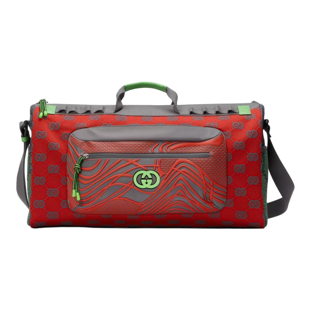 未使用 GUCCI/古驰 古驰红色橡胶旅行包/U88