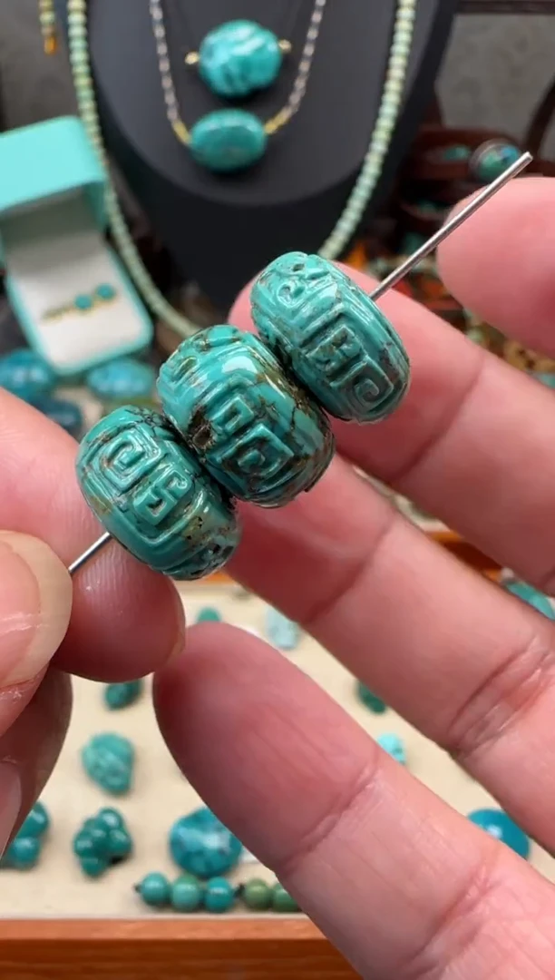 未镶嵌绿松石珠宝奇石绿松石