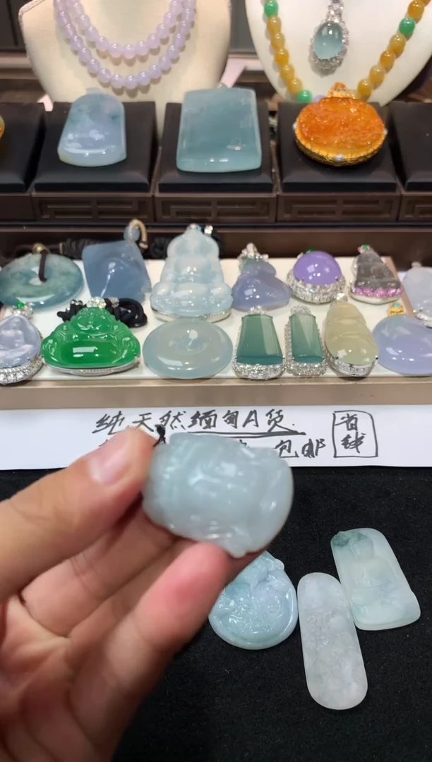 未镶嵌定制翡翠自****退5047毛货不退不换