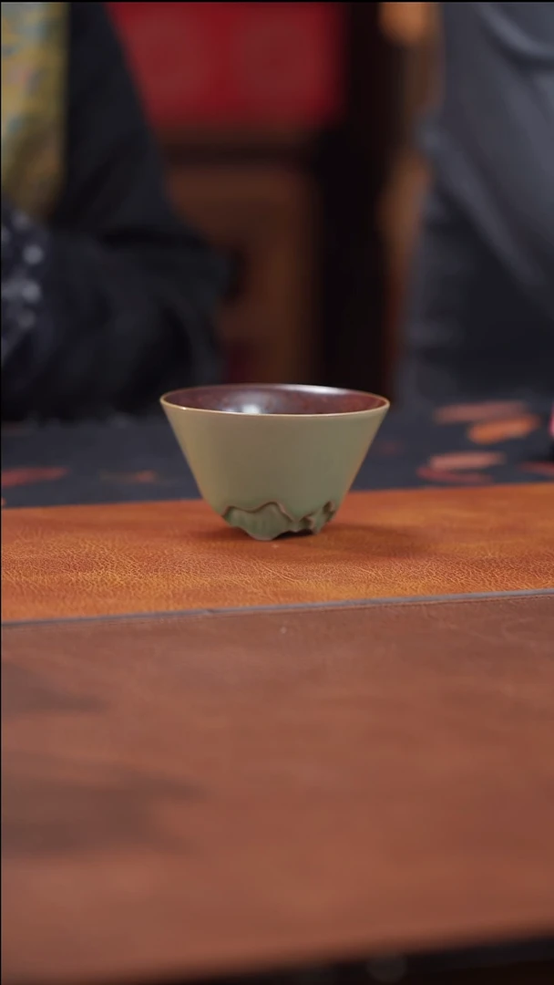 瓷片窑变主人杯内建盏