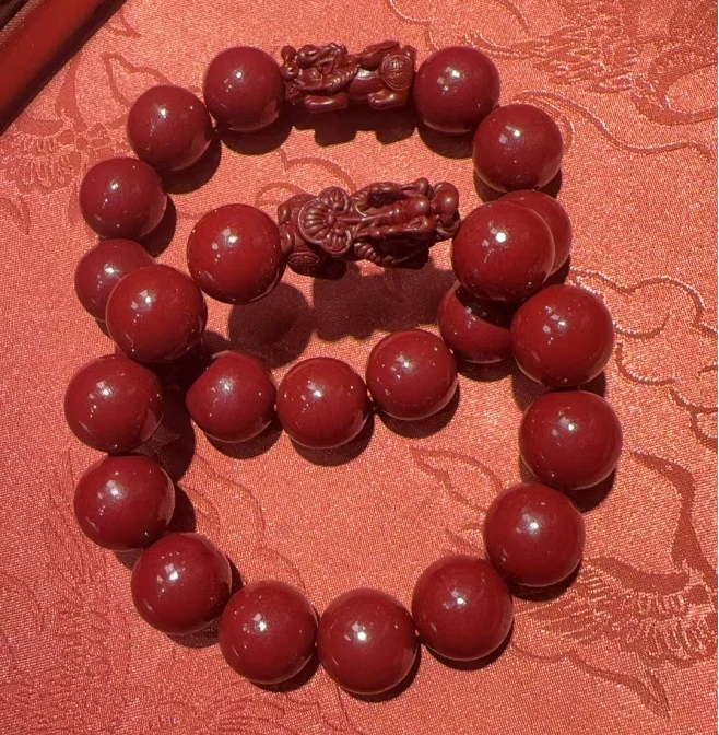 含辰砂工艺品S7639（玉姐珠宝）朱砂貔貅手串-多样性发货只发一件