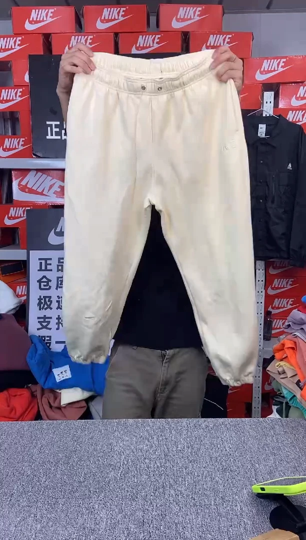 474编码 奶黄色长裤 瑕疵直播间过款 尺码165L