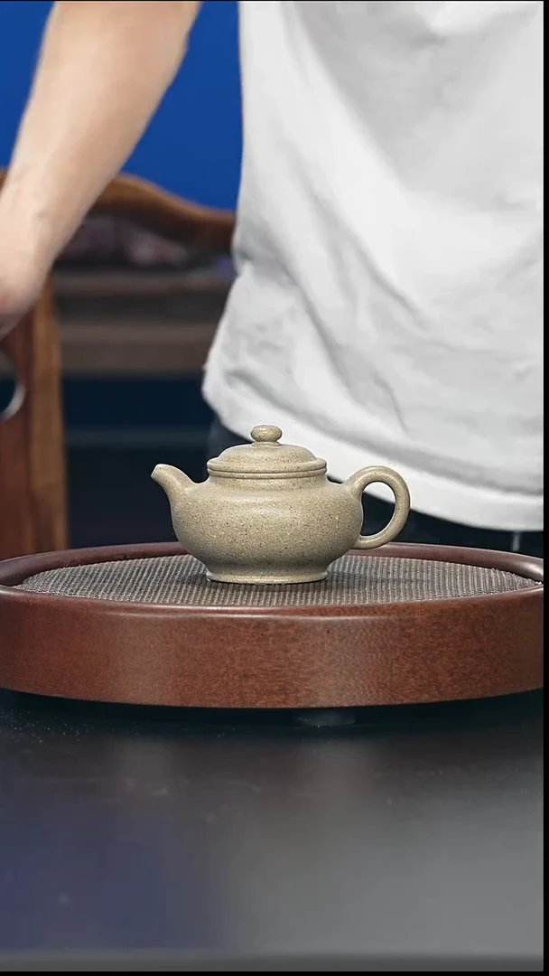 茶壶紫砂掇只-黑段-全手工无添加（完美品）