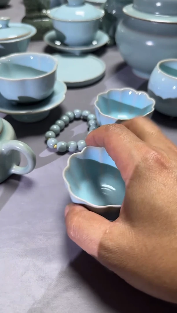 汝瓷平顶山汝瓷产品   天青梅花