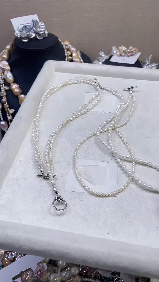 未镶嵌项链淡水珍珠【纯恬饰品】（多样性发货发一）