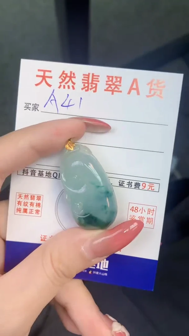 颈饰未镶嵌翡翠天然A货翡翠挂件