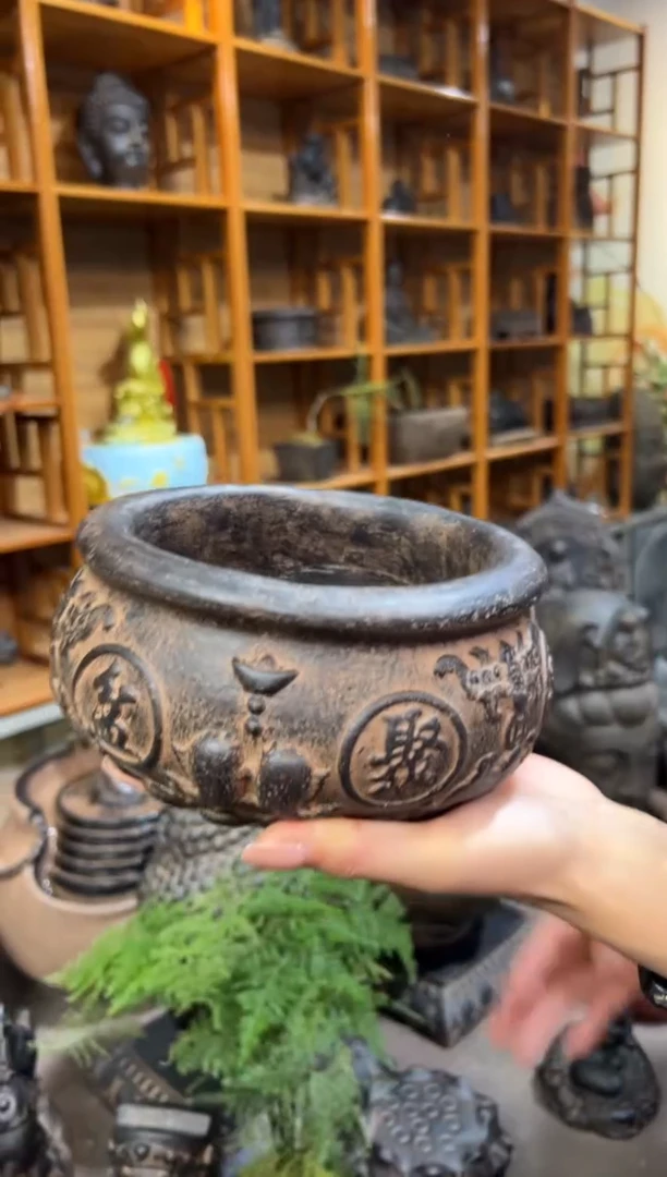 陶土【火山泥】聚宝盆