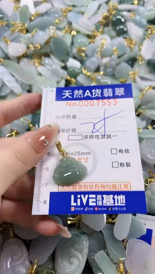 颈饰未镶嵌翡翠天然A货翡翠
