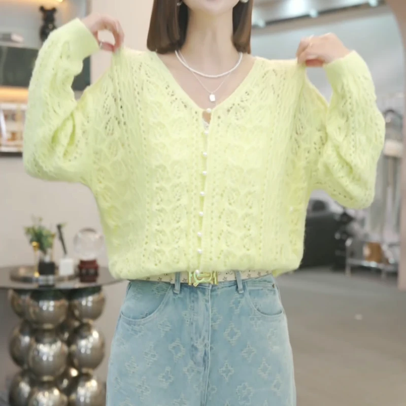 2025春季新款设计感百搭气质显瘦针织上衣LK2501410