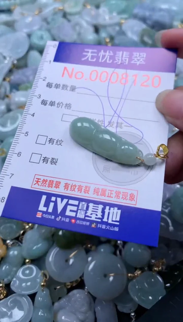 翡翠未镶嵌吊坠(不含链)8120
