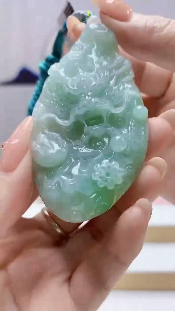 未镶嵌定制翡翠0405DD-毛货挂件46