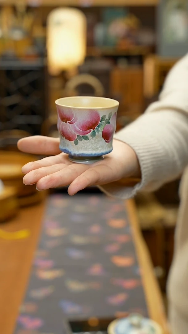 手绘陶瓷杯 主人杯