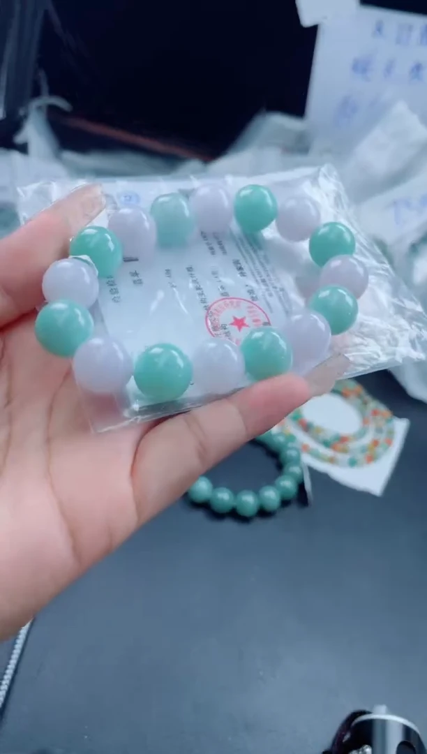 未镶嵌定制翡翠珠串