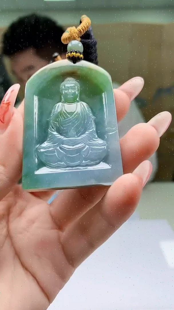 【闪购商品】定制翡翠未镶嵌5028ty-毛货挂件94