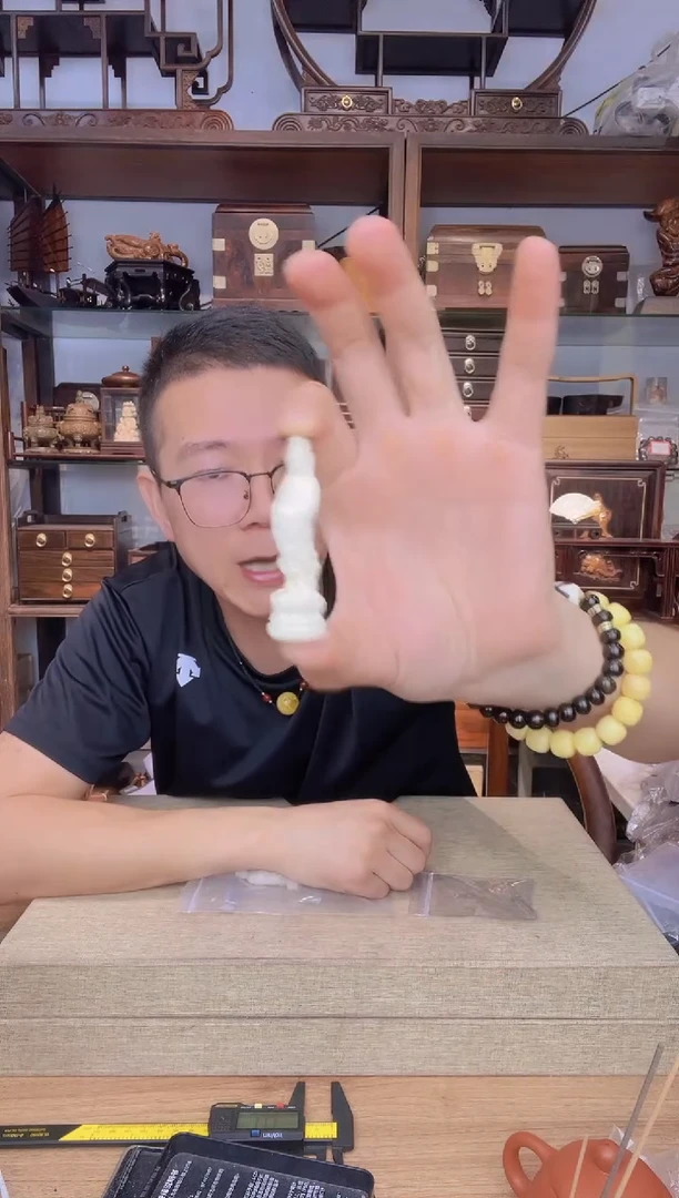乌木类书架231猛犸立体观音小摆件