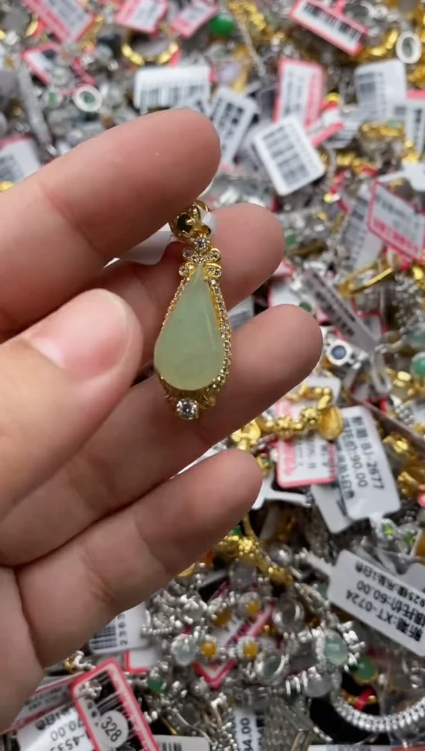 【闪购商品】翡翠戒指银S925镶嵌22222---9