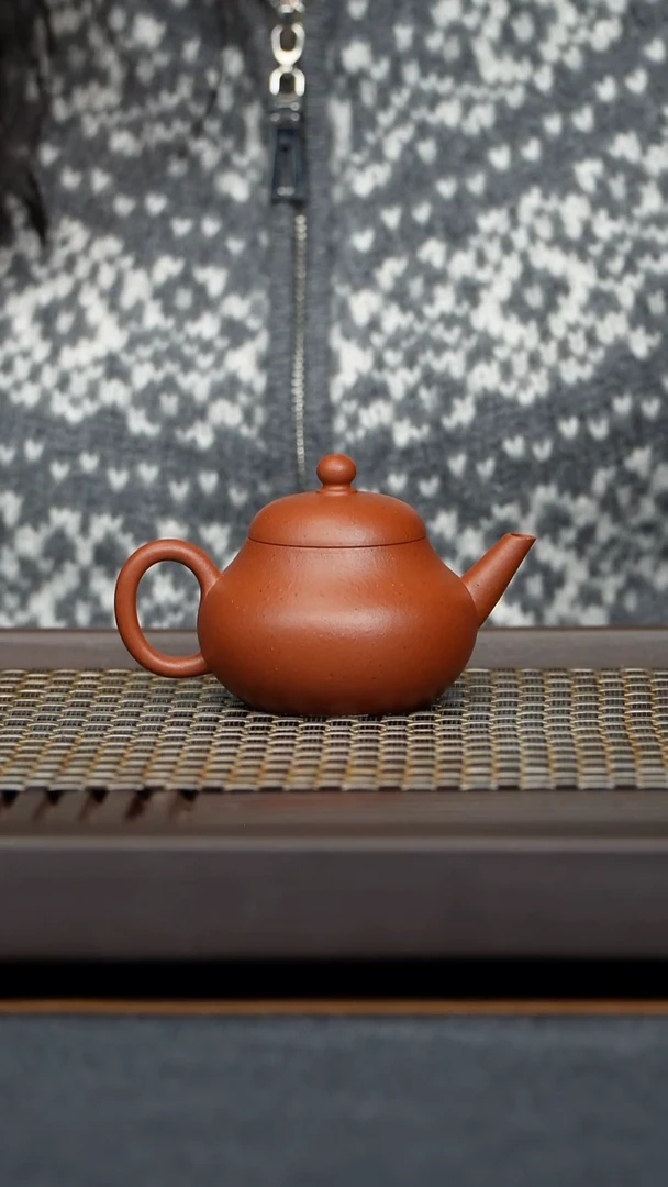 茶壶朱泥莫**沫水平原矿零添加朱泥纯手工制作容量120毫升