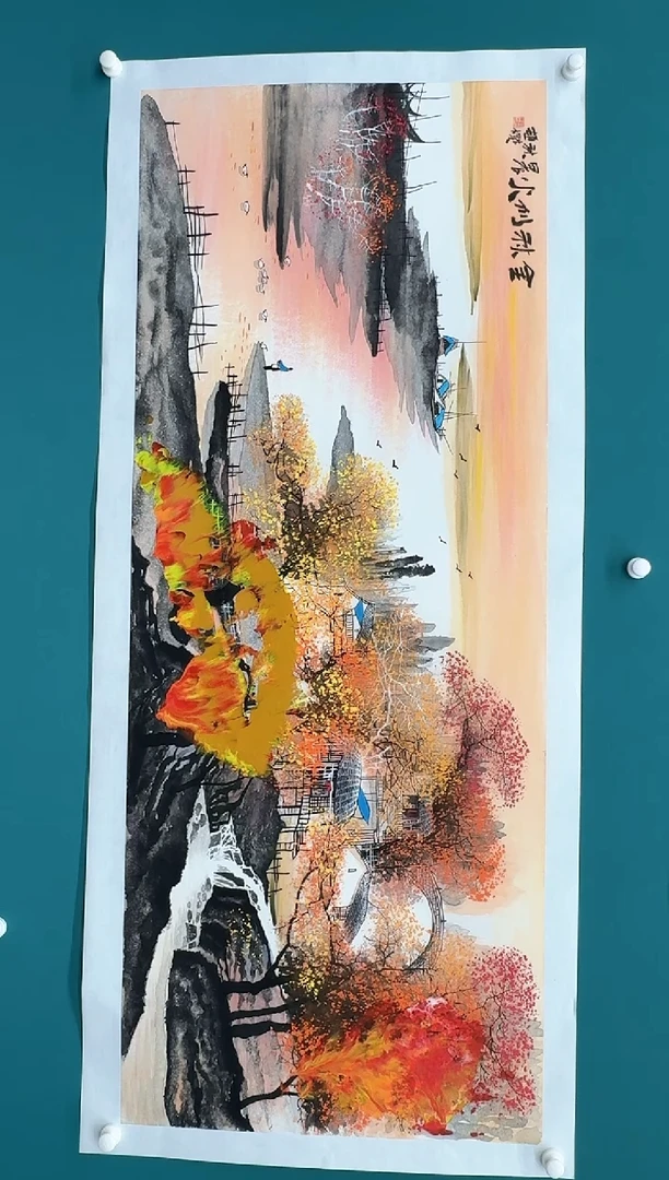【闪购商品】国画赵燮国画山水12平尺