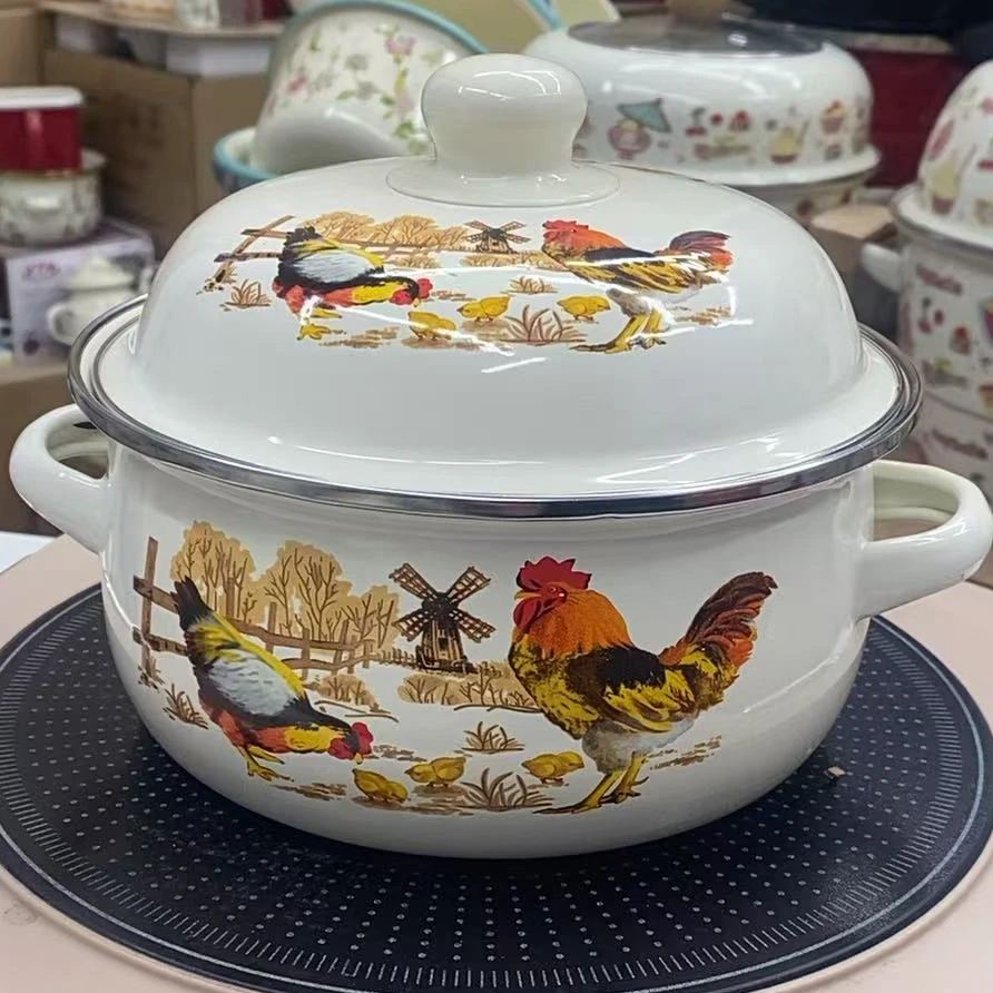 直径16CM大公鸡辅食锅汤锅【先看温馨提示 介意勿拍】