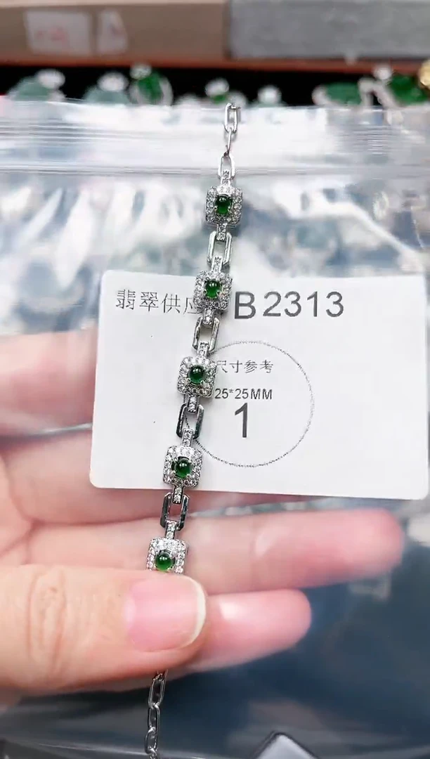 【闪购商品】翡翠颈饰未镶嵌赠皮绳2313