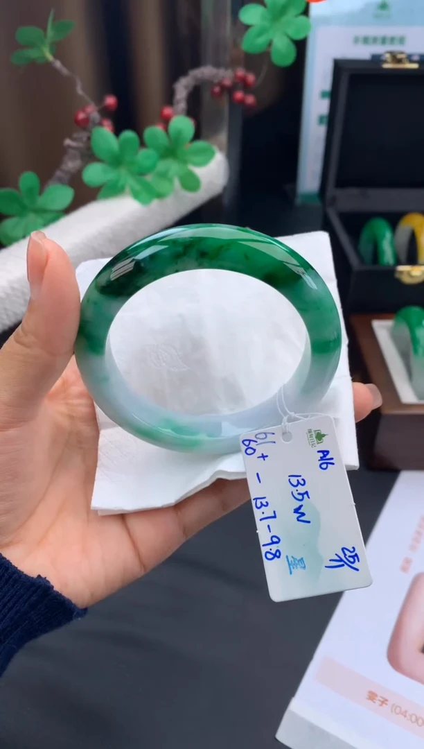 未镶嵌手镯翡翠翡翠自带#送人#，假一赔三