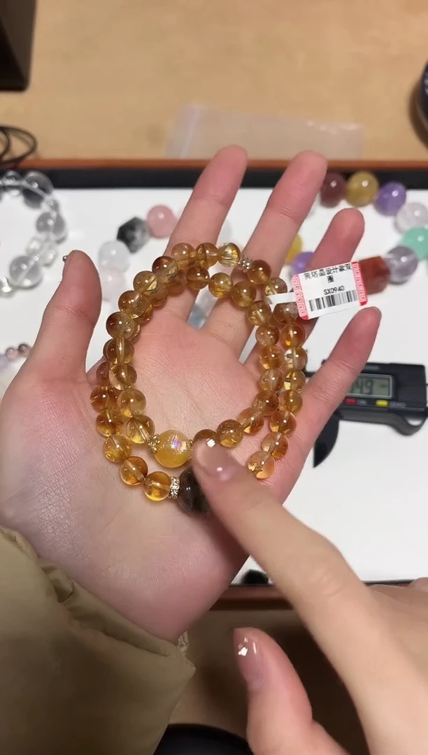 未镶嵌手链水晶13-51黄塔晶设计款手链