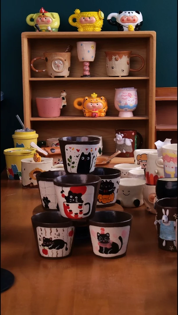 摆件陶景德镇原创手工陶瓷