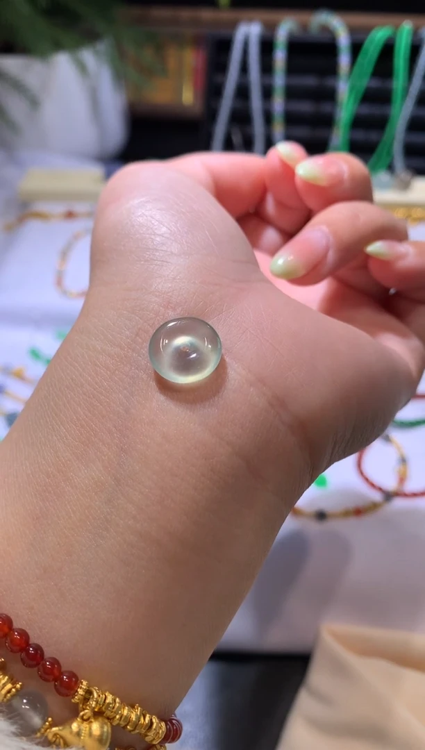 【闪购商品】定制翡翠未镶嵌11.6*3.3扣子3300+330