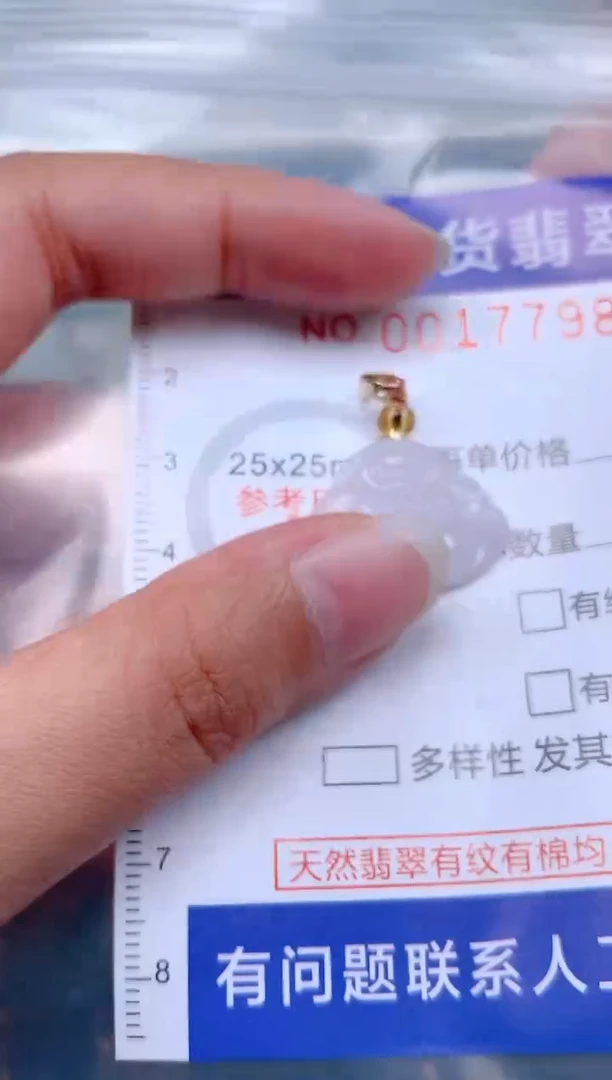 翡翠未镶嵌吊坠(不含链)1