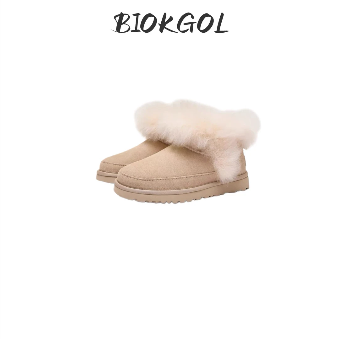 BIOKGOL/百顾全进口牛反绒 内里羊毛 垫脚羊毛 女鞋 【T008】