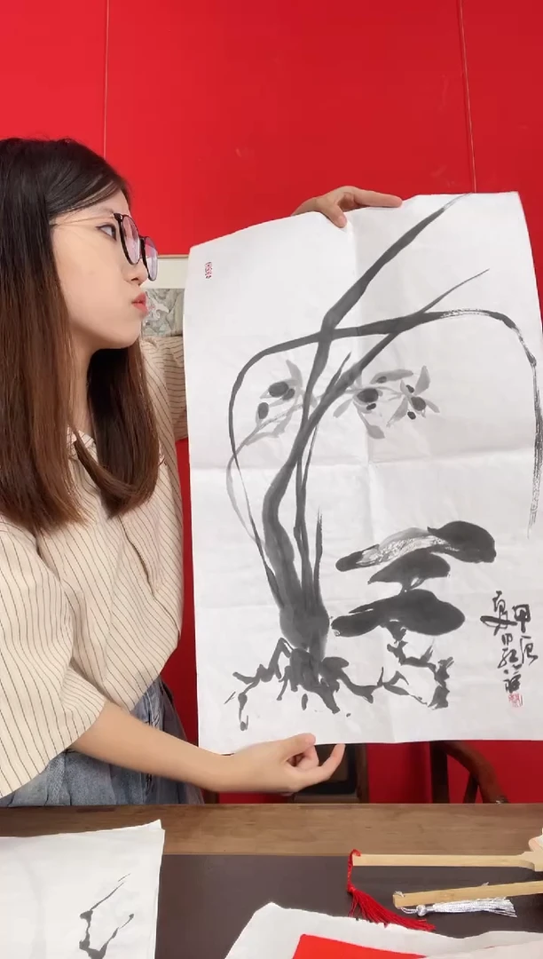 国画WX蔡红祥 兰花