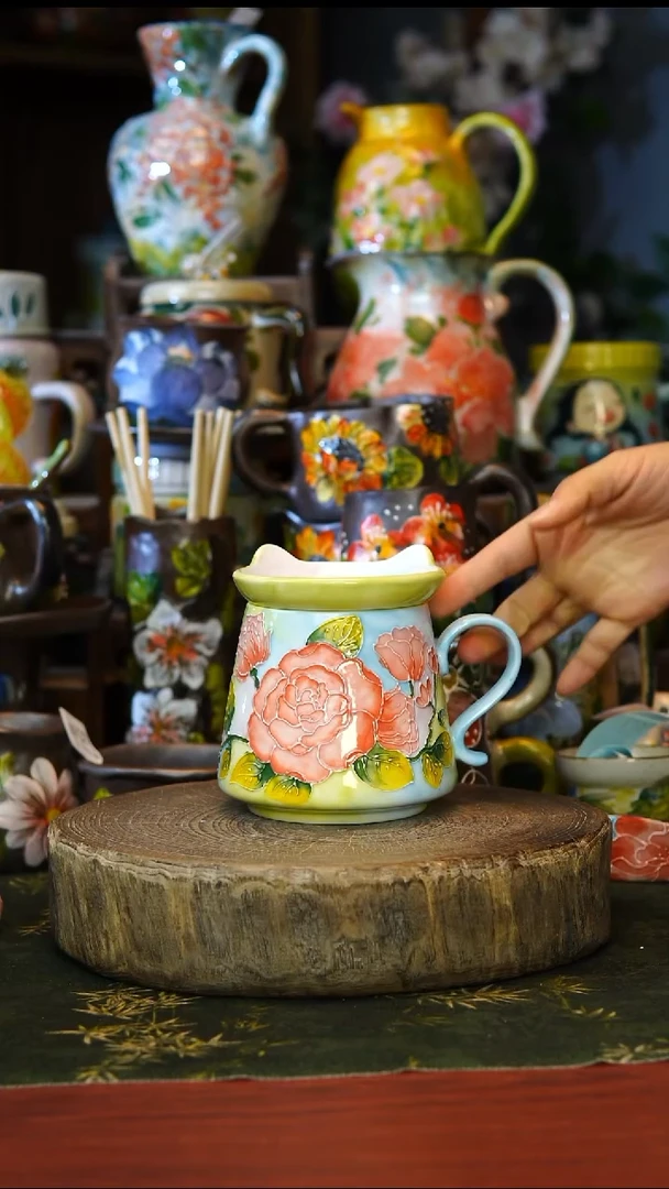 陶瓷63景德镇手工手绘釉下彩