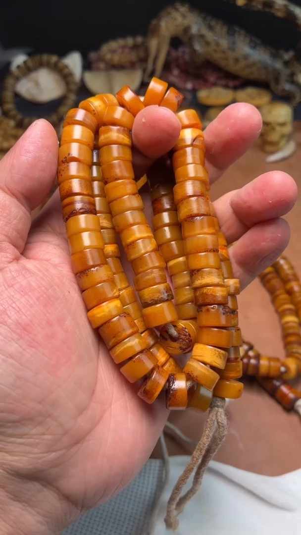 牛骨其他苍*杂件085-仿同腿骨长串-非完美