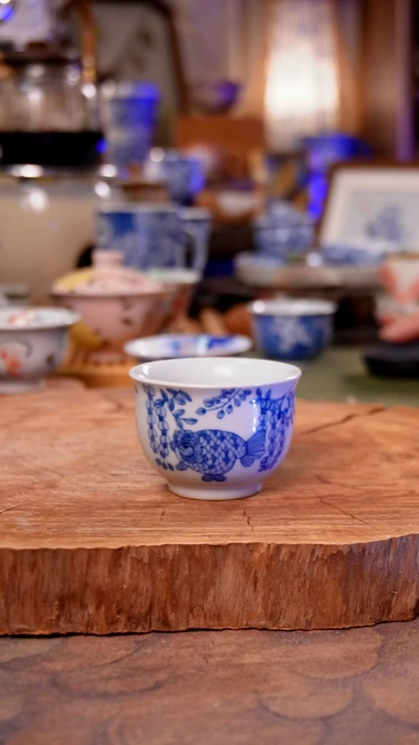 杯子陶 金鱼手工手绘手工手绘