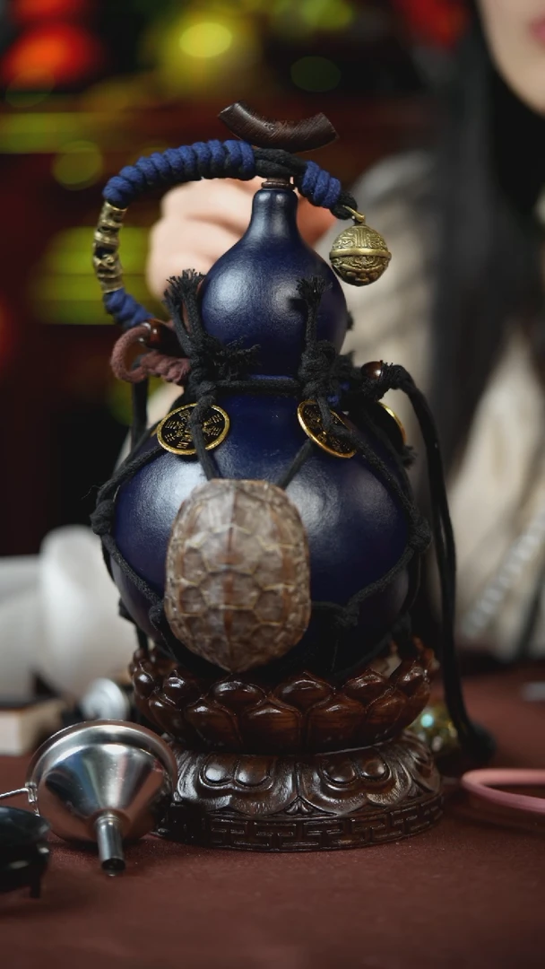 【闪购商品】724号500ml左右的非遗漆器酒葫芦