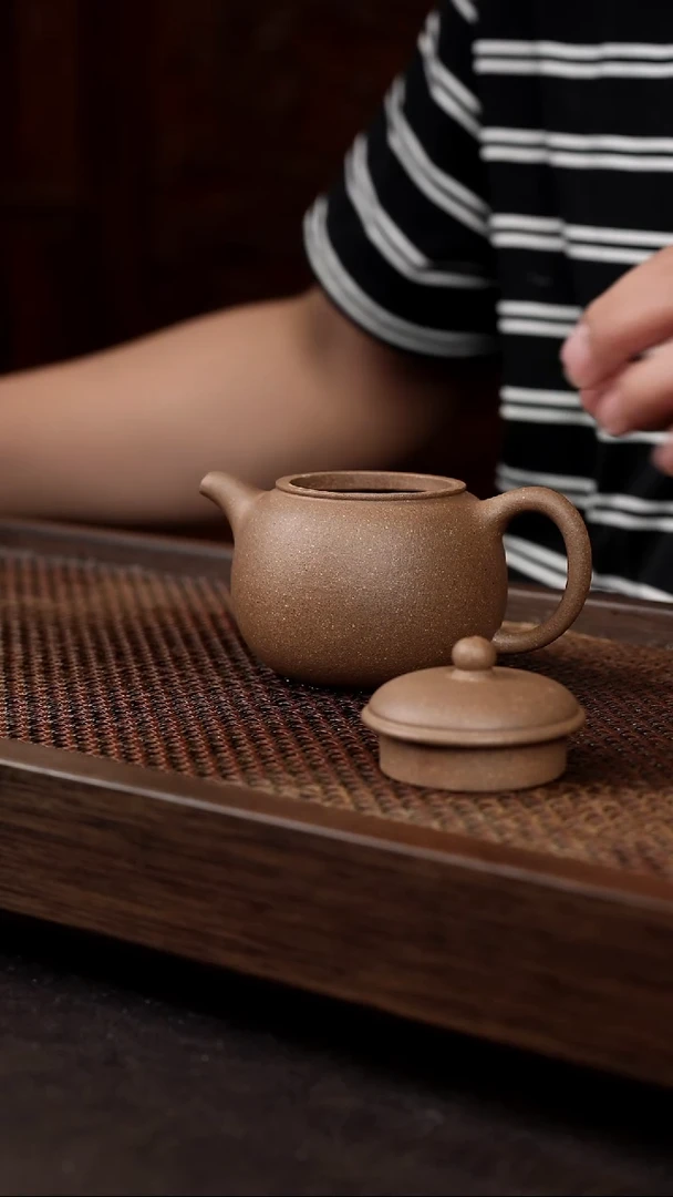 茶壶紫砂芝麻绿匏尊