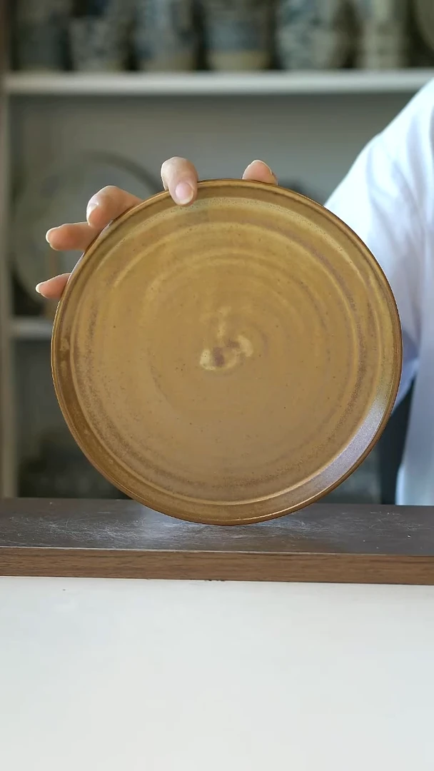微瑕手作早餐盘19cm@7-7@