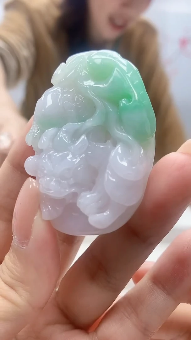定制翡翠未镶嵌4829xx-毛货挂件23