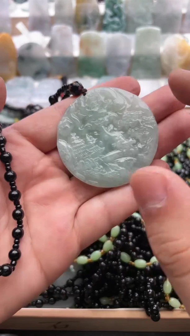 【闪购商品】翡翠颈饰未镶嵌..../2/21/ 110