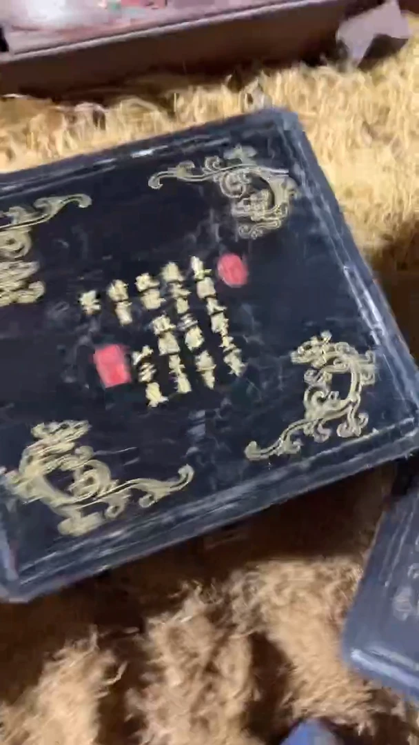香榧木闷包黑色正方形大盒子