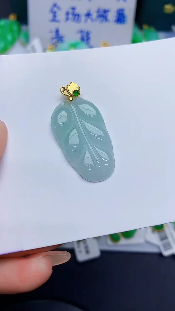 颈饰未镶嵌翡翠缅甸天然翡翠A货